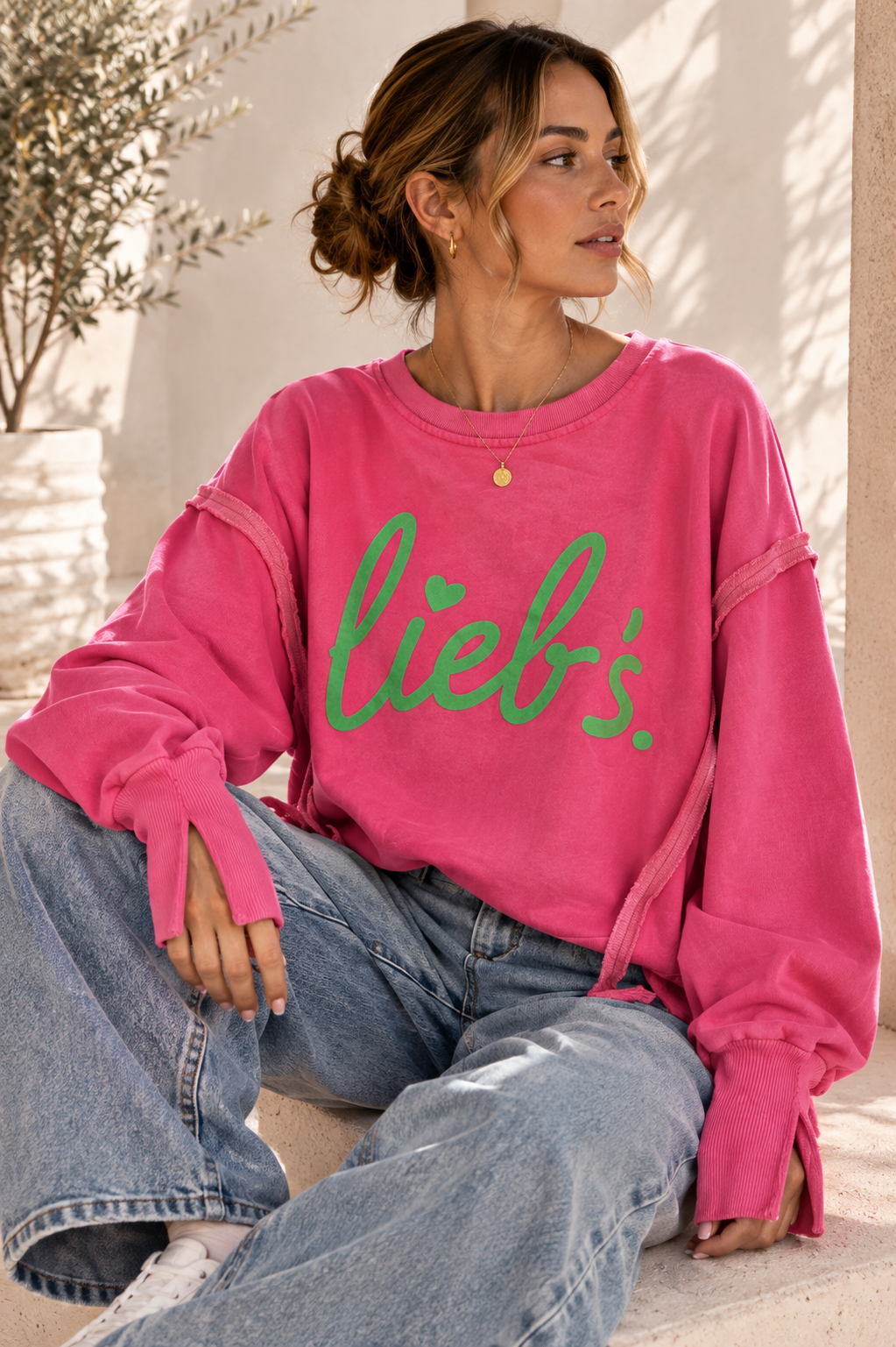 Sweatshirt Isotta – Lieb´s im lässigen Oversize-Look Made in Italy 34-48