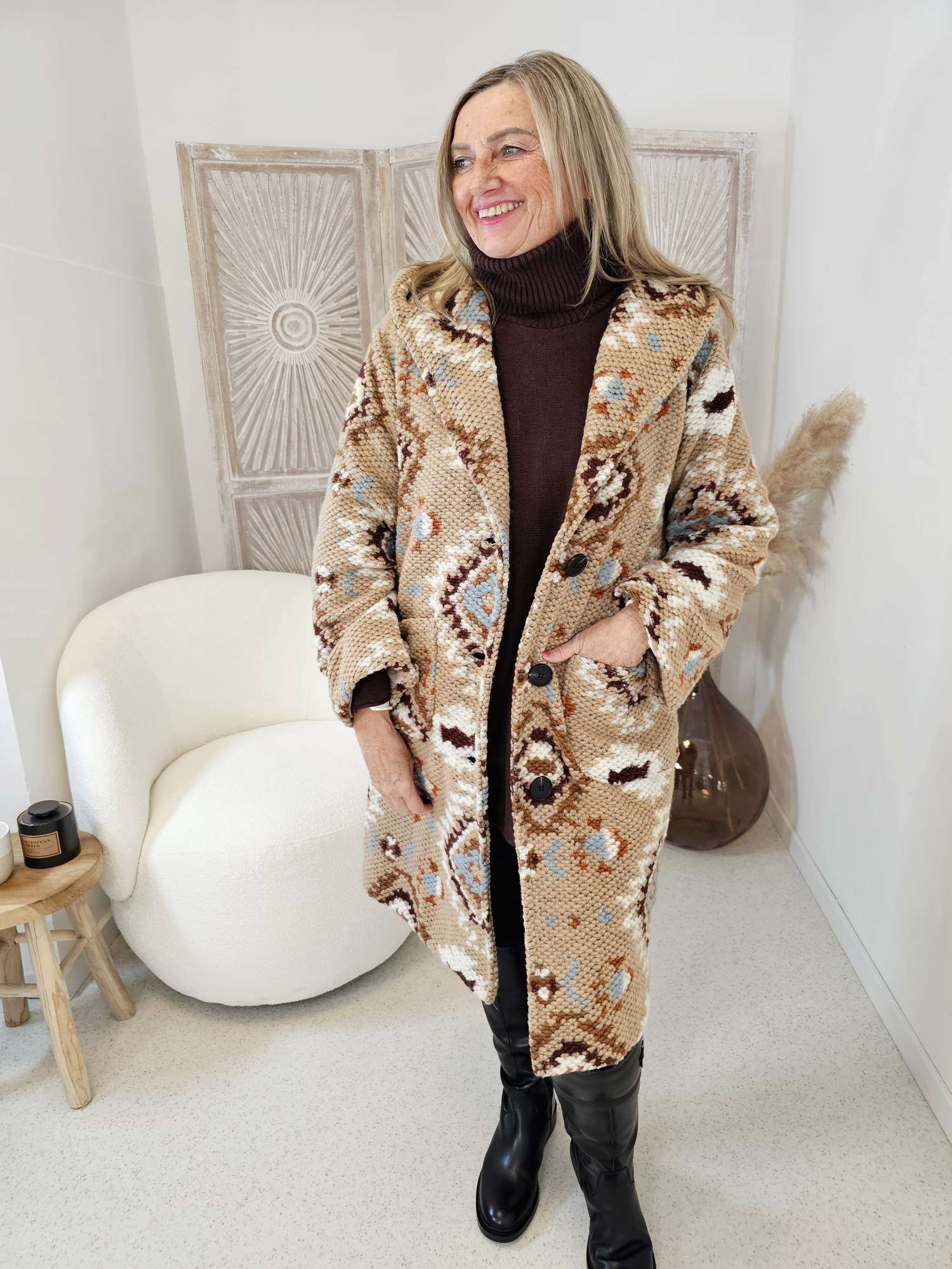 LANGE JACKE OLAF 34 - 42 Coat Short Made in Italy Mantel Kapuze CAMEL LANGE JACKE OLAF 34 - 42 Coat Short Made in Italy Mantel Kapuze CAMEL