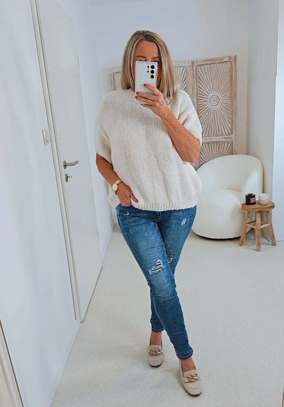 STRICKPULLOVER ELLI Strick Pullover Made in Italy 34-38 Knit Sweater STRICKPULLOVER ELLI Strick Pullover Made in Italy 34-38 Knit Sweater