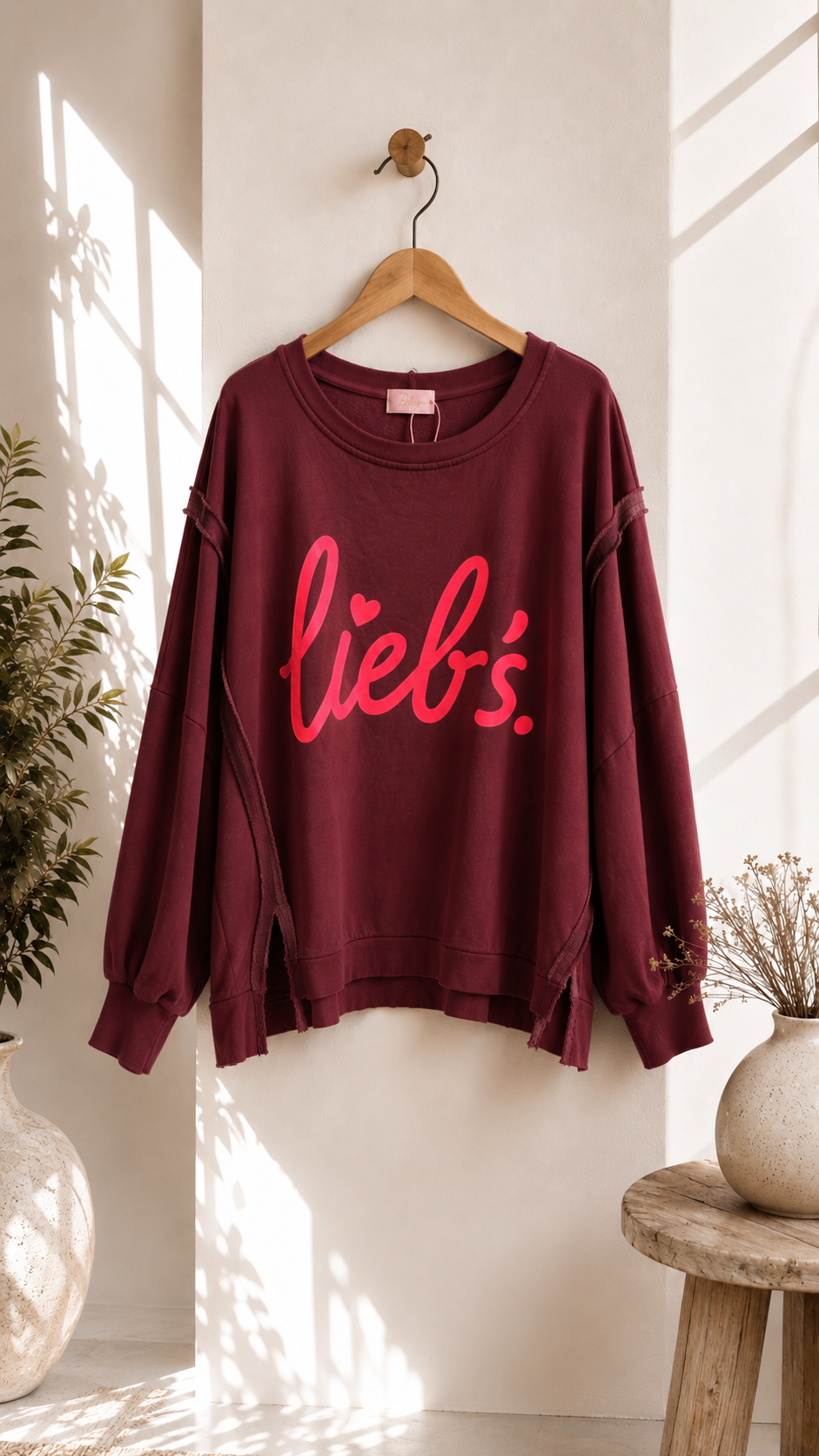 Sweatshirt Isotta – Lieb´s im lässigen Oversize-Look Made in Italy 34-48