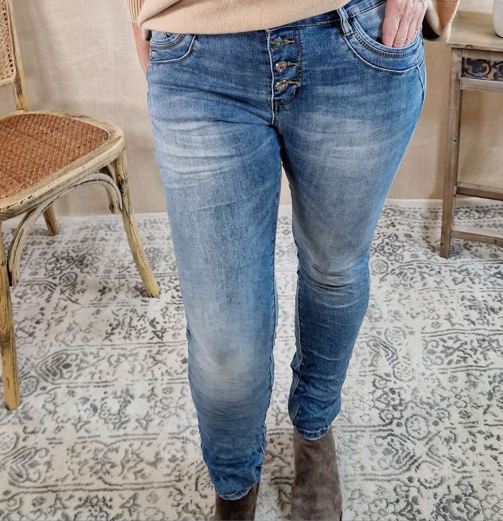 BASIC JEANS MAGDA - VARIANTENARTIKEL Denim Hose Skinny Light Blue Washed out