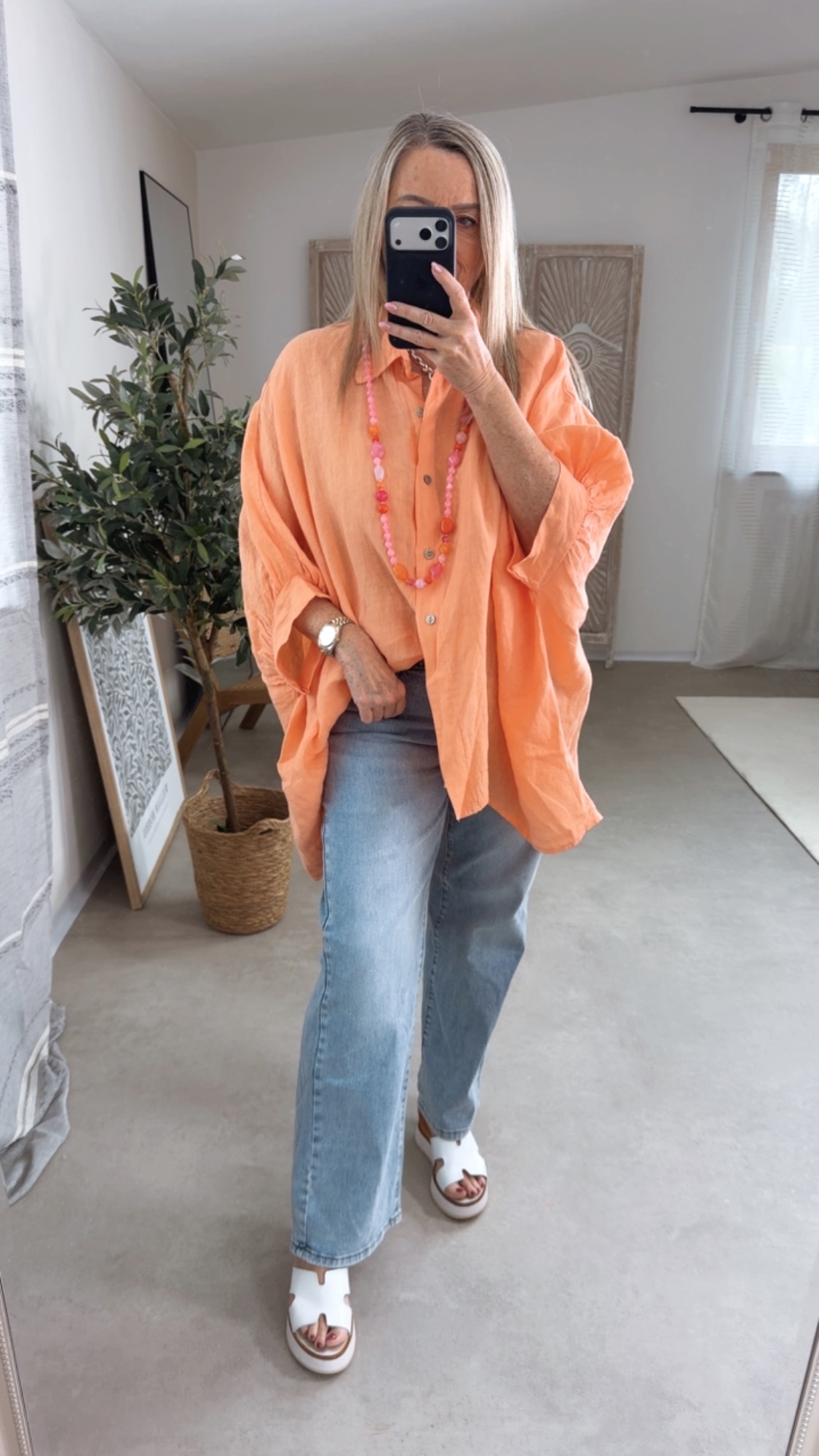 💛🌿✨ Leinenbluse Virelia Batwing Made in Itlay 34-44/46