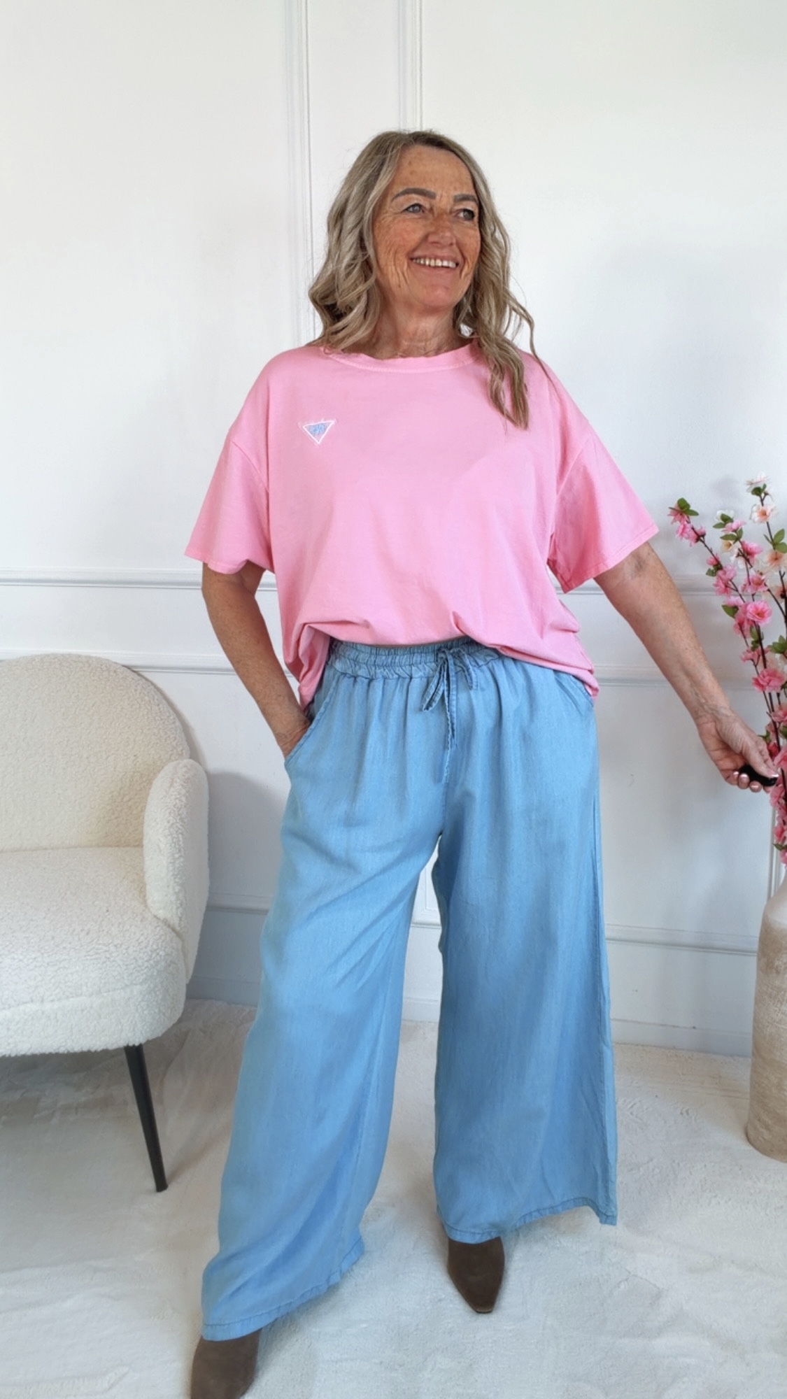 🌸✨ T-Shirt Fioraluna UNI Made in Italy 34-40/42