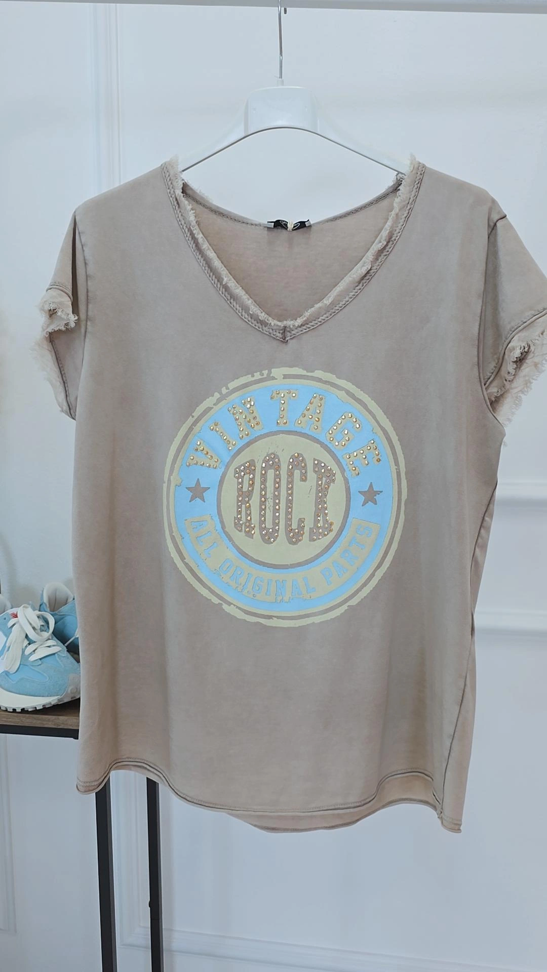 STATEMENT SHIRT VINTAGE ROCK Made in Italy 34-40 kl 42