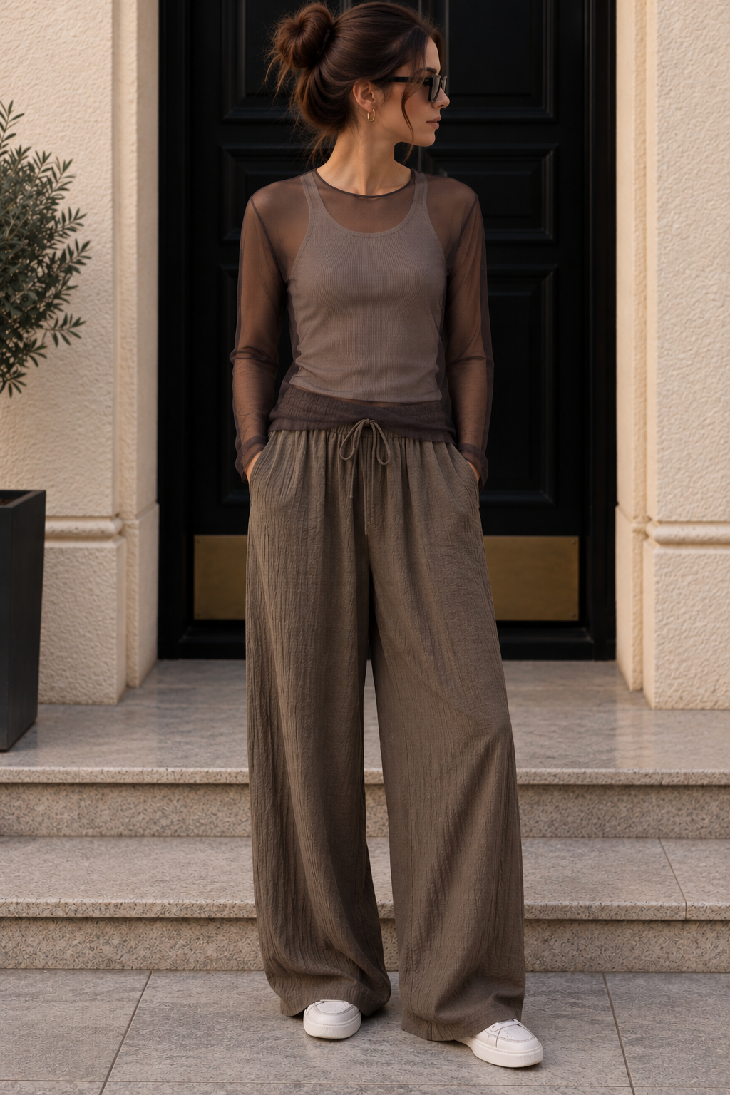 Lyocell Hose I H0058 I Made in Italy 34-42