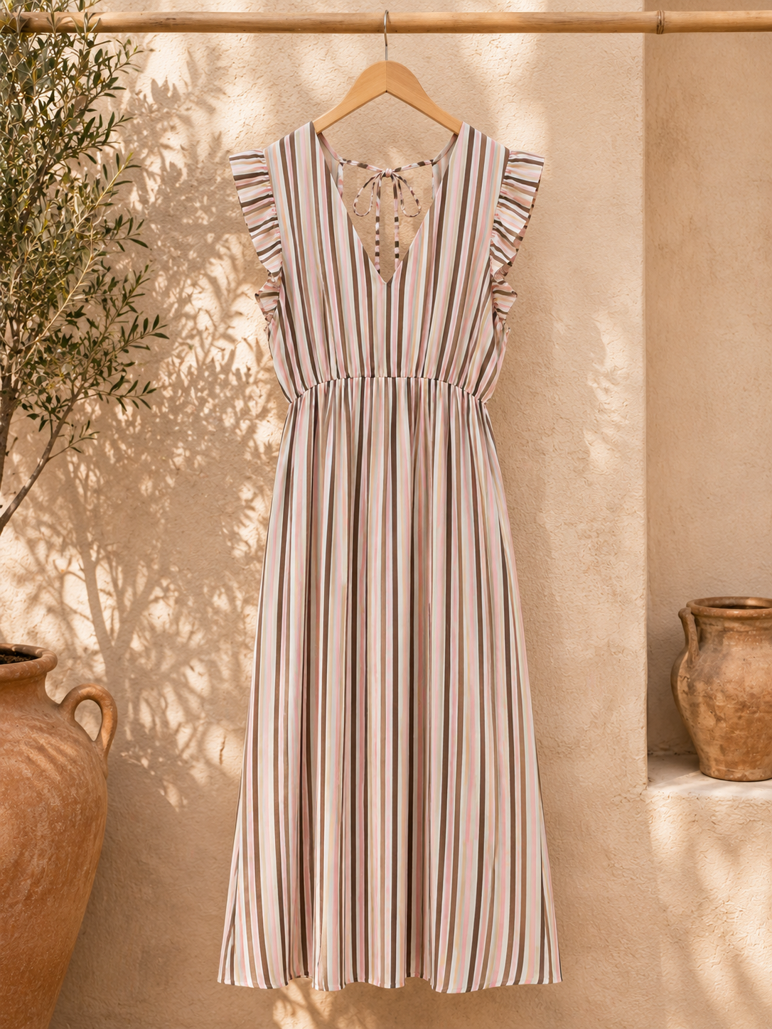 Kleid Avena Baumwolle Stripes Made in Italy 34-40/42