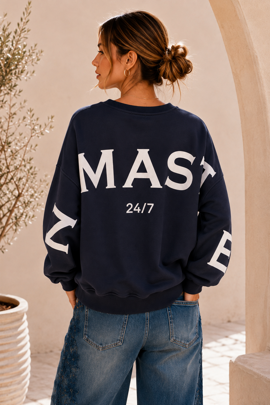 Sweatshirt „Namaste 24/7 Uni“ – Made in Italy | One Size bis ca. Gr. 42