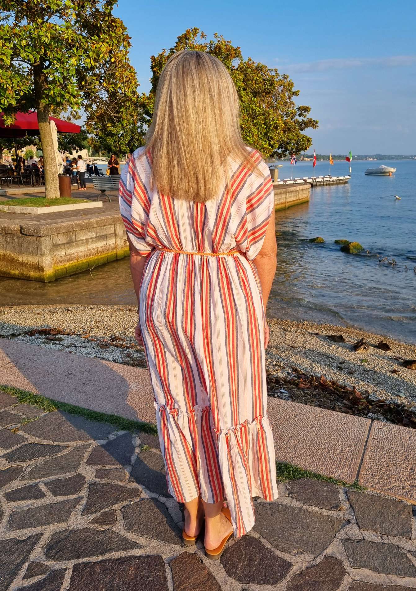 MAXI DRESS RIVA 34-42 Made in Italy Maxi Kleid Sommer Strandkleid MAXI DRESS RIVA 34-42 Made in Italy Maxi Kleid Sommer Strandkleid