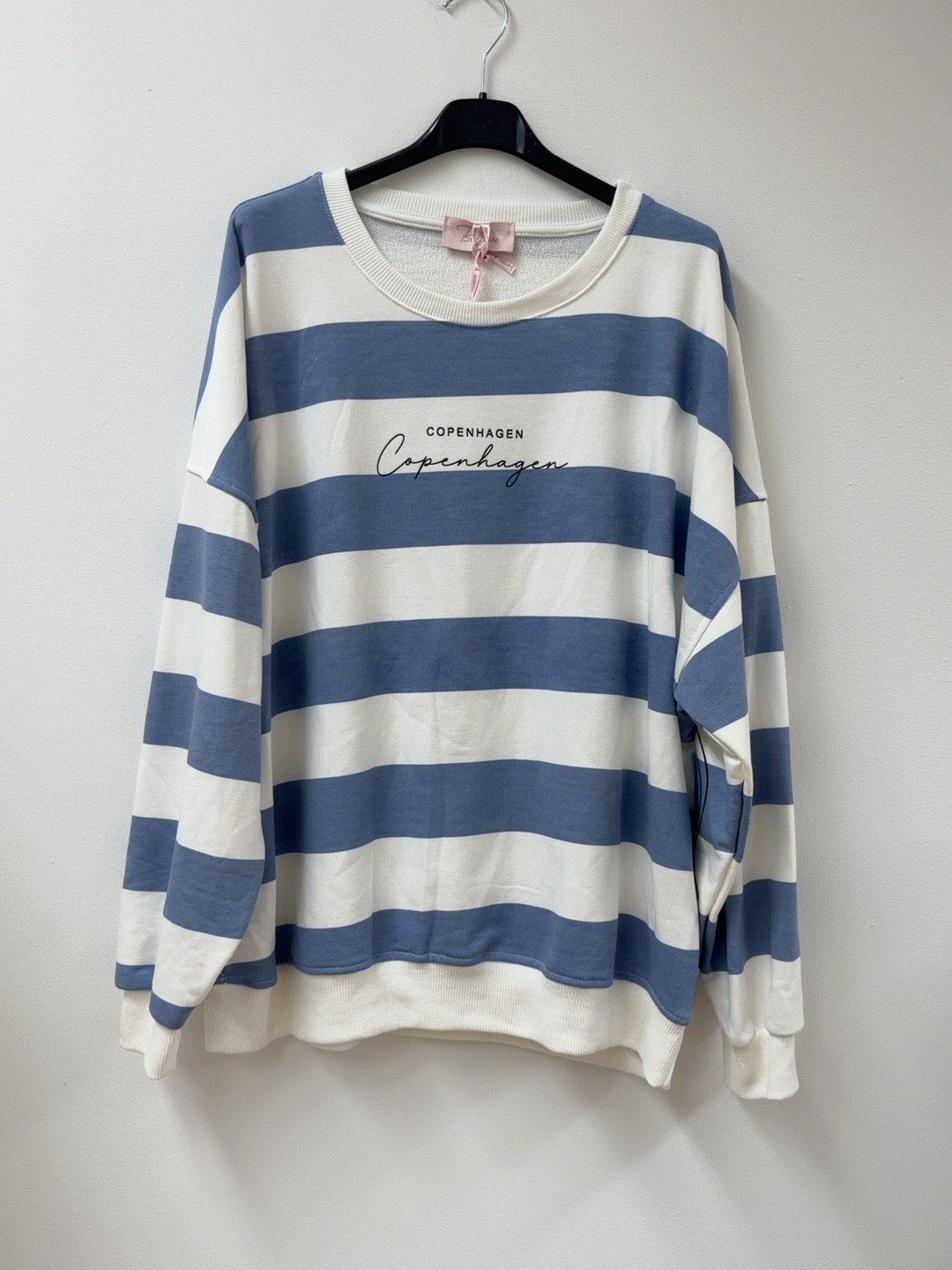 Sweatshirt Copenhagen Blockstreifen I NO. SW0072 I lässiger Oversize-Look I Made in Italy 34-42/44