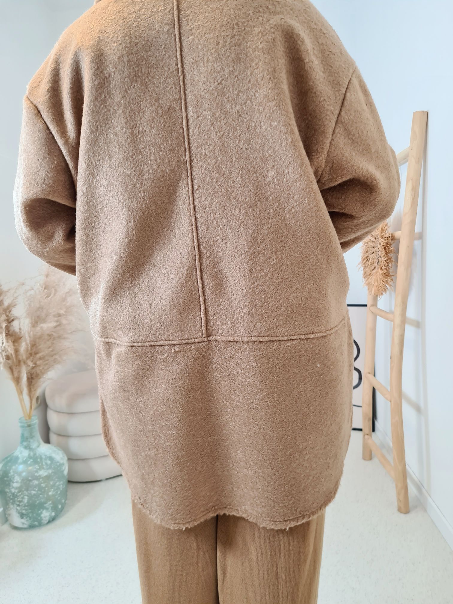 WOLL MANTEL KURZ SANDRO CAMEL 34-42 Made in Italy Winter Jacke Fleece COAT WOLL MANTEL KURZ SANDRO CAMEL 34-42 Made in Italy Winter Jacke Fleece COAT