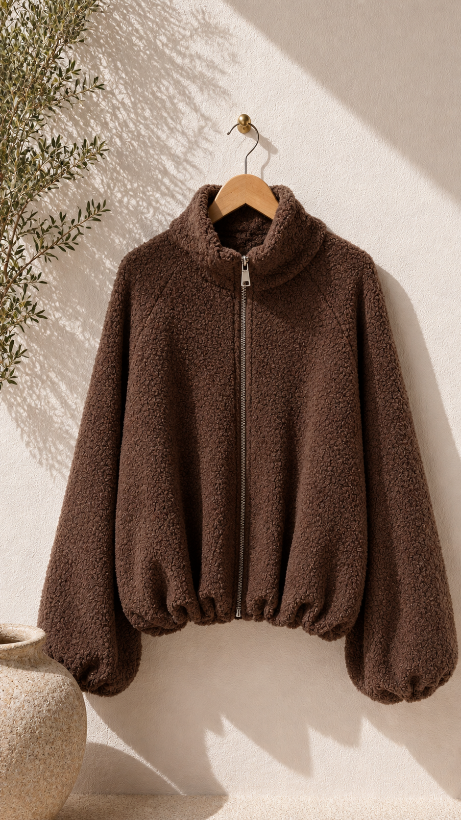 Bouclé-Jacke Uni I NO.JA0021 I Made in Italy I 34-42/44