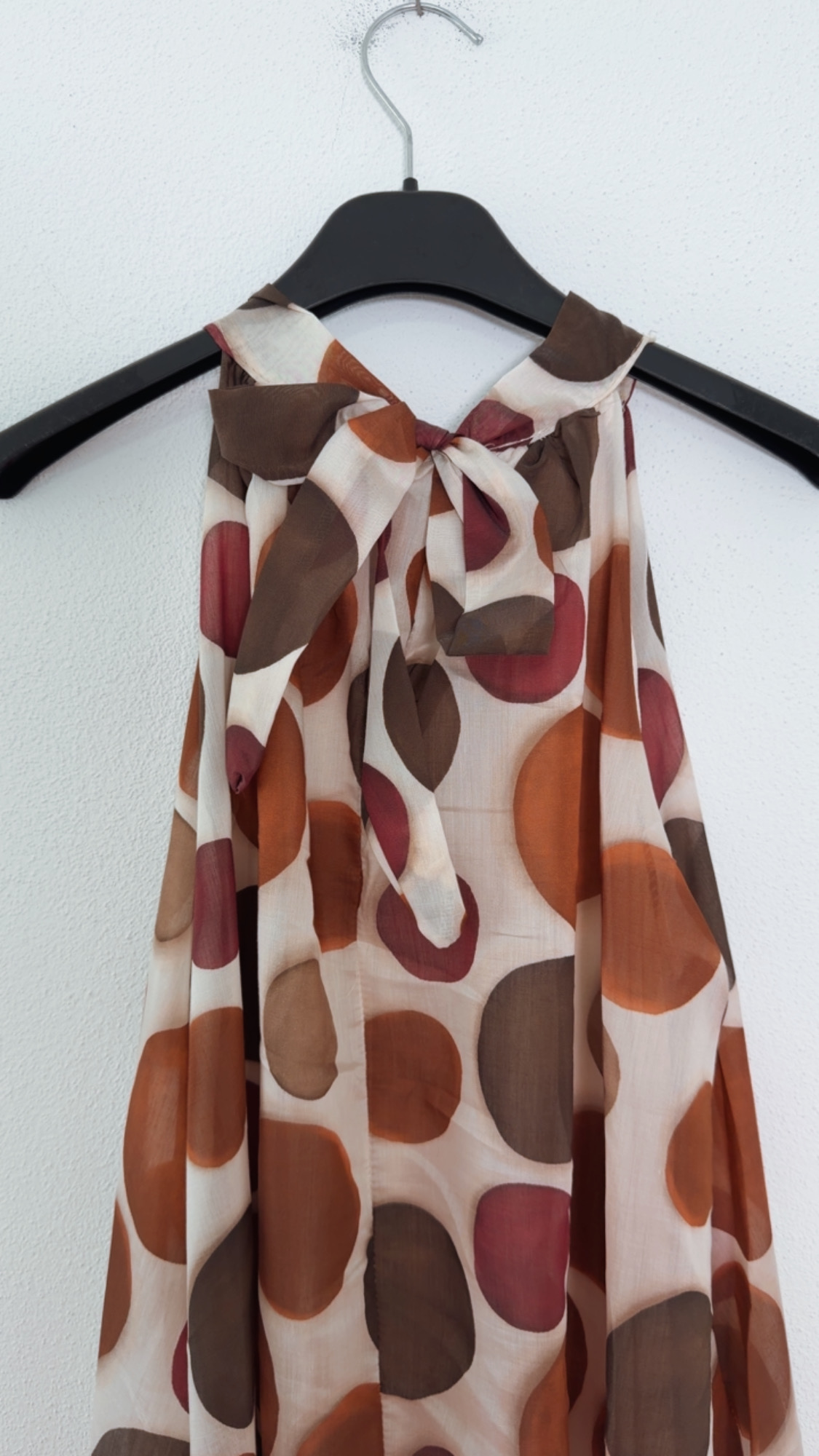 Polka Dots Kleid Zakynthos – Made in Italy | Passend bis zu einer guten Größe 42