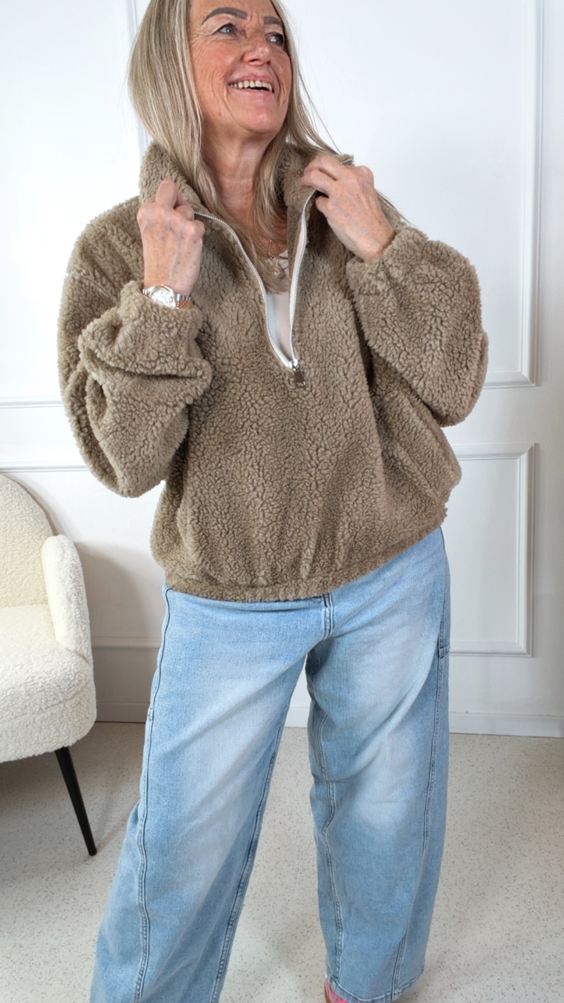 TEDDY  SWEATER BÄRLI 36 - 42 Made in Italy Pullover