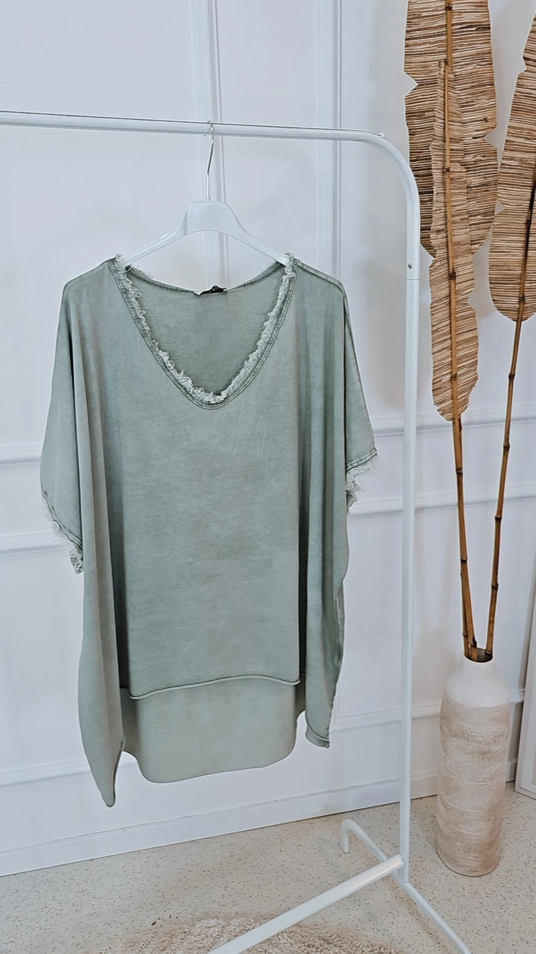 BASIC SHIRT MARTHA STONEWASHED VOKUHILA Made in Italy 34-44/46