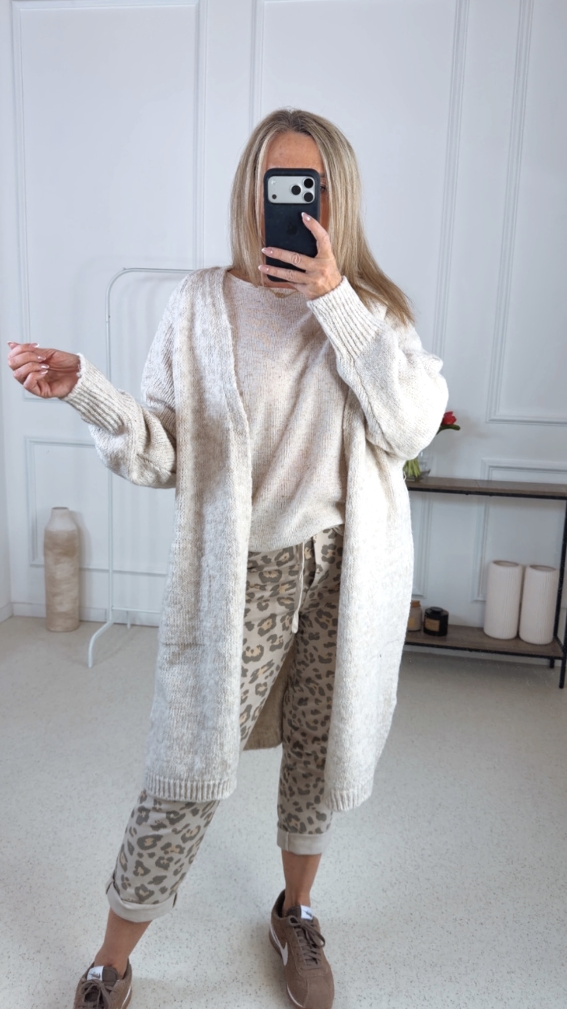 COZY KNIT CARDIGAN NELE Made in Italy 34-42 Strickjacke