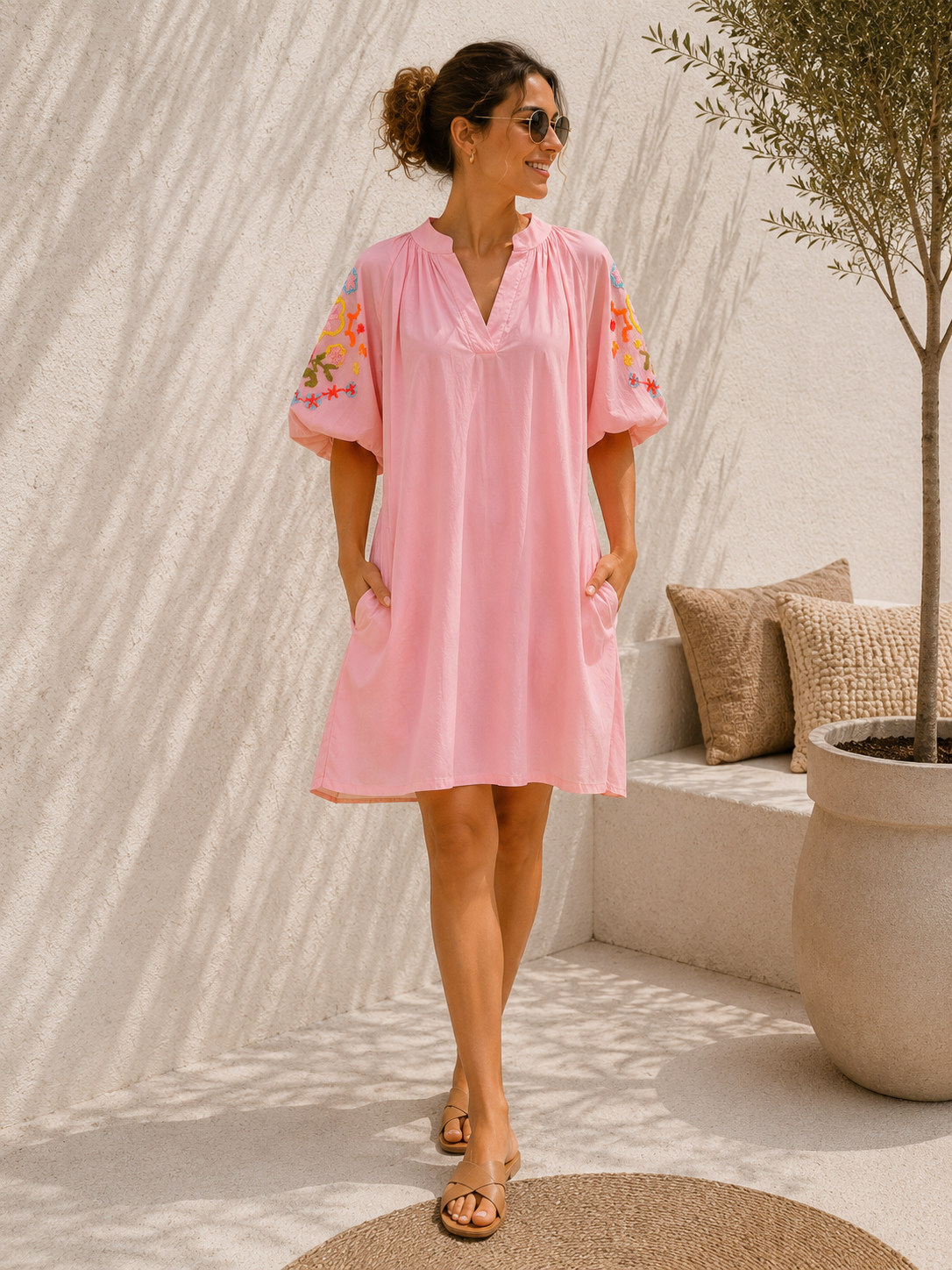 🌺🌊☀️ Sommerkleid Sardinia Uni Made in Italy 34-44