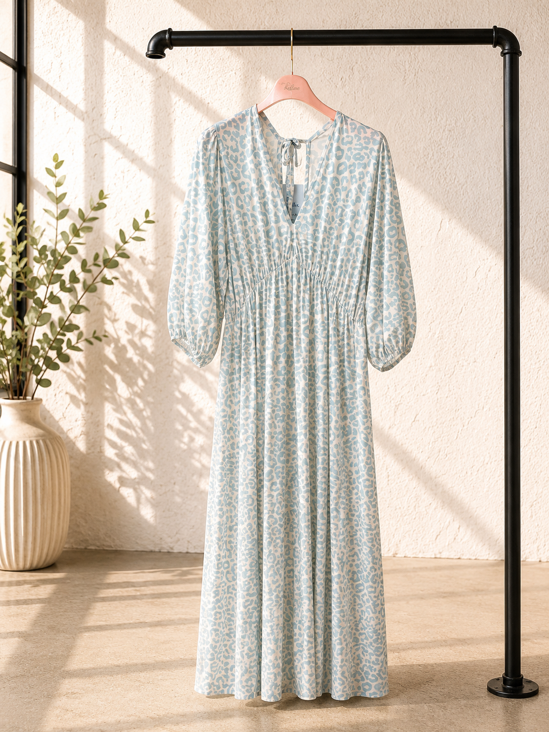 🐆🌸KLEID HANNAH LEO-MUSTER BAUMWOLLE Made in Italy 34-42 ACHTUNG SOMMERSCHNAPPER SIND VOM UMTAUSCH AUSGESCHLOSSEN