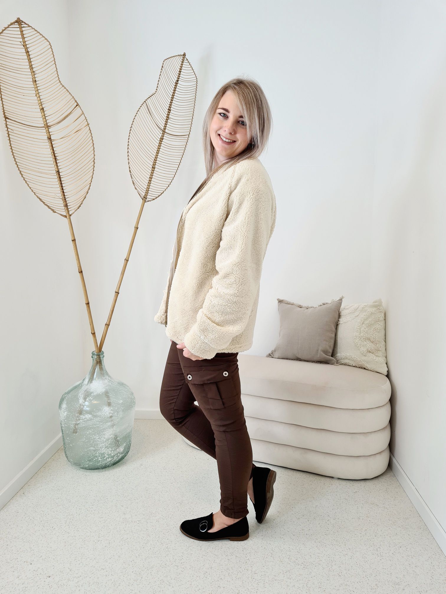 TEDDY JACKE ANETTE Sweater Made in Italy 34-42 Longsleeve Pullover versch. Farben TEDDY JACKE ANETTE Sweater Made in Italy 34-42 Longsleeve Pullover versch. Farben