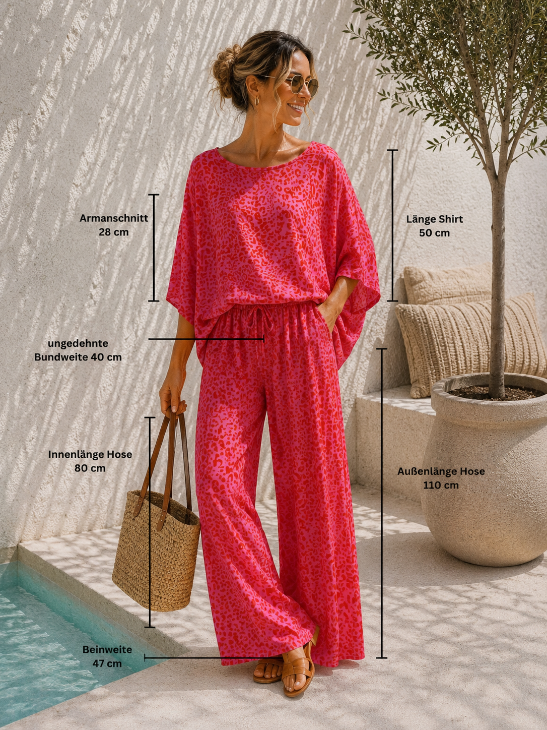 Oversize Fledermausshirt „Zanzibar“ ✨ Made in Italy • weich fließendes Oversize-Shirt • Größe 34–46