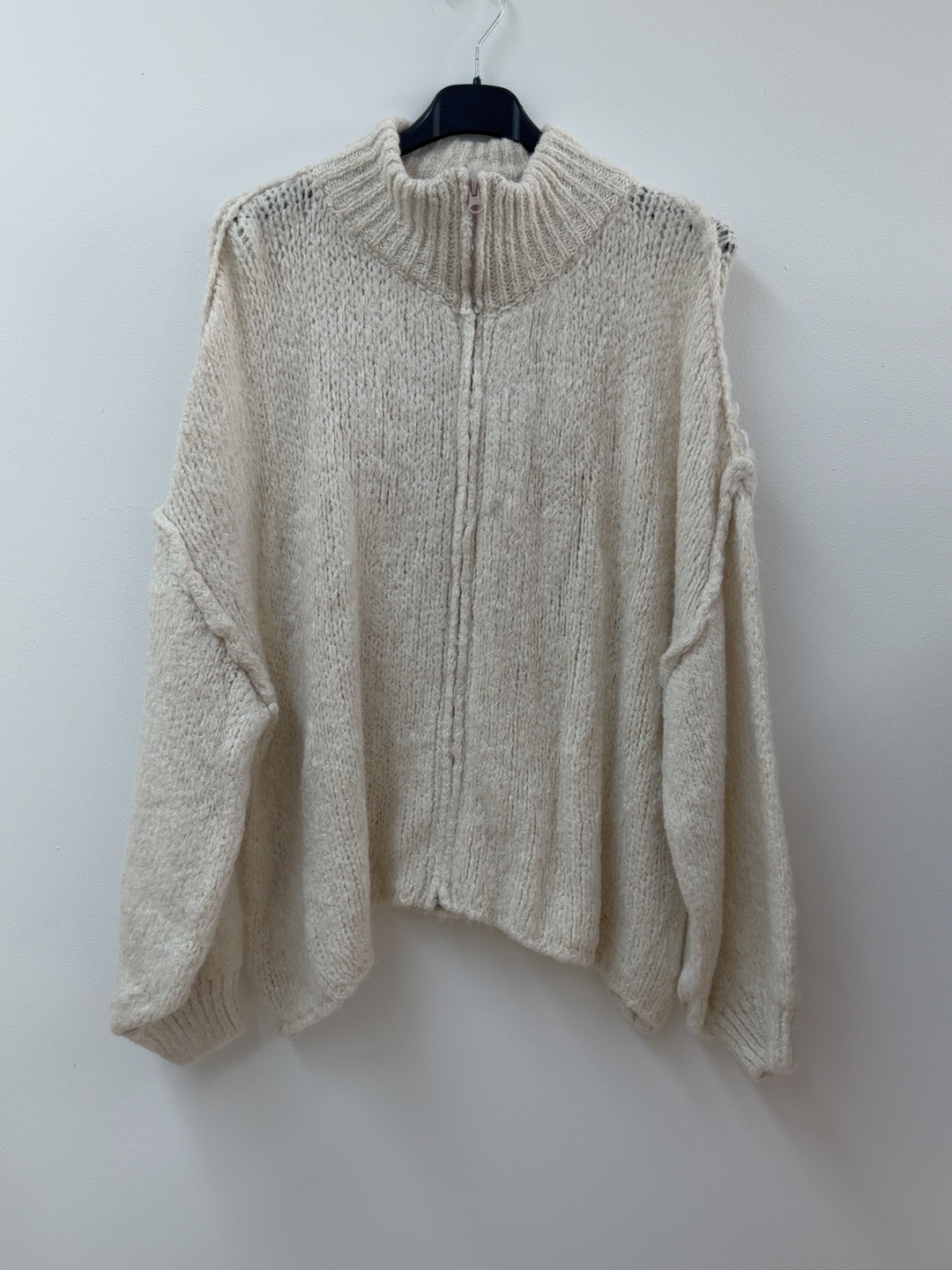 Strickjacke mit Reißverschluss I SJ0043 I Made in Italy 34-46