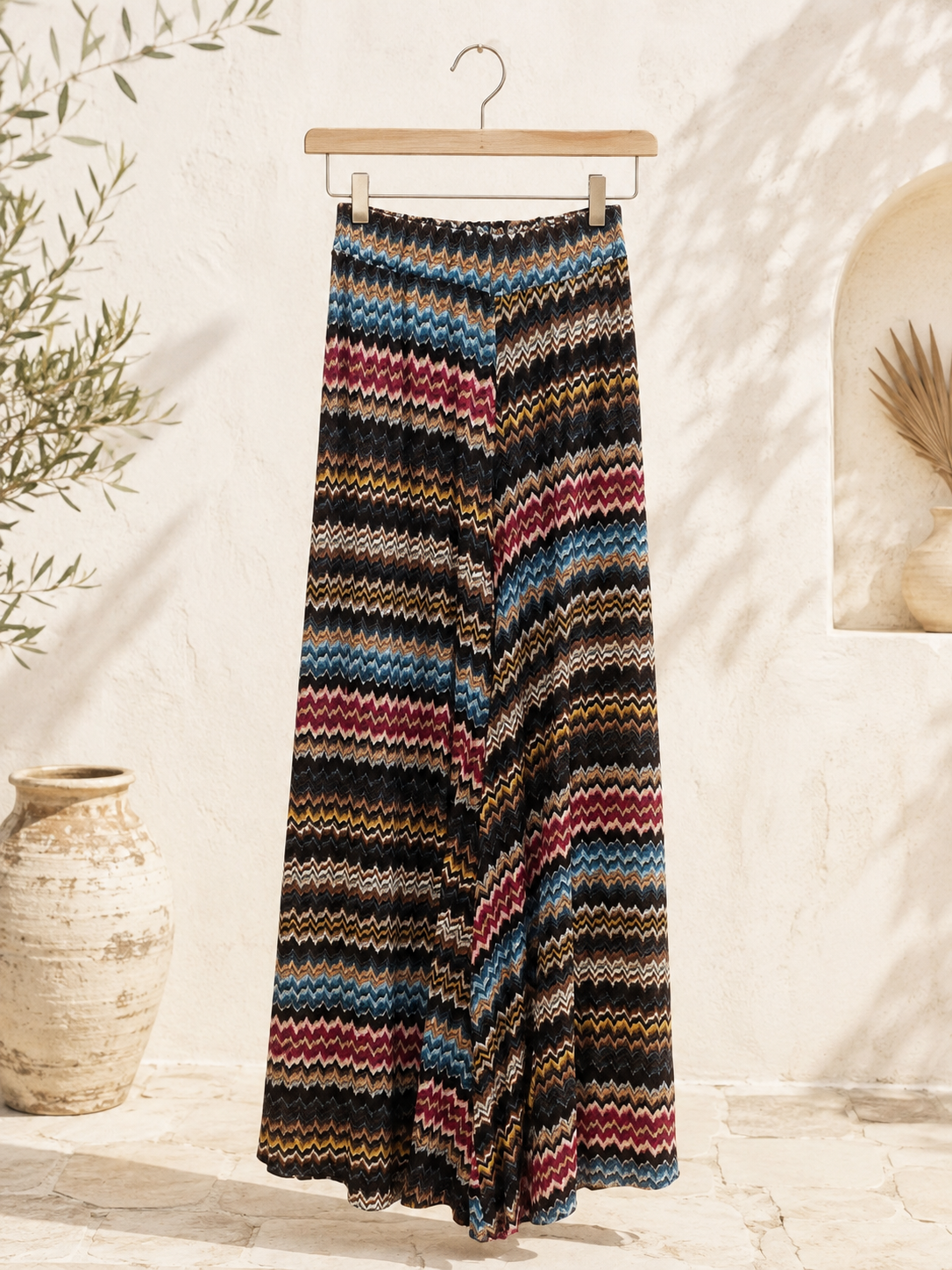 Hosenrock Leandra Zickzack Muster Made in Italy 34-38 Sommerschnapper – vom Umtausch ausgeschlossen