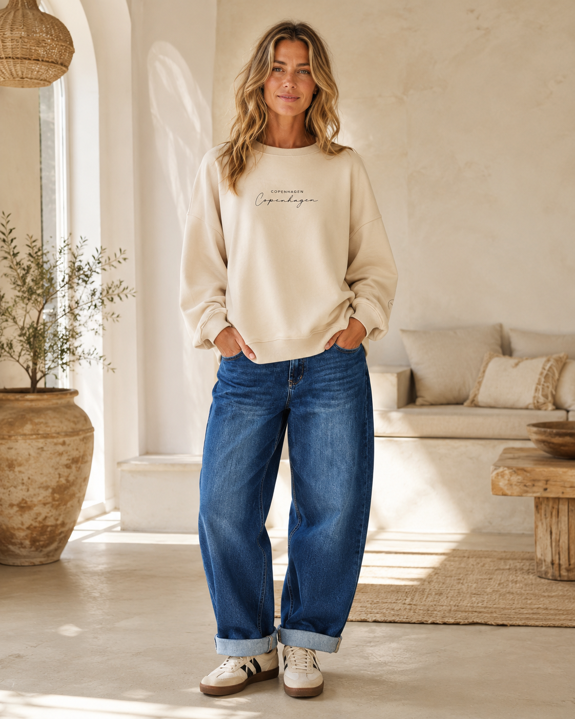 Sweatshirt Copenhagen I NO. SW0016 I lässiger Oversize-Look I Made in Italy 34-42/44