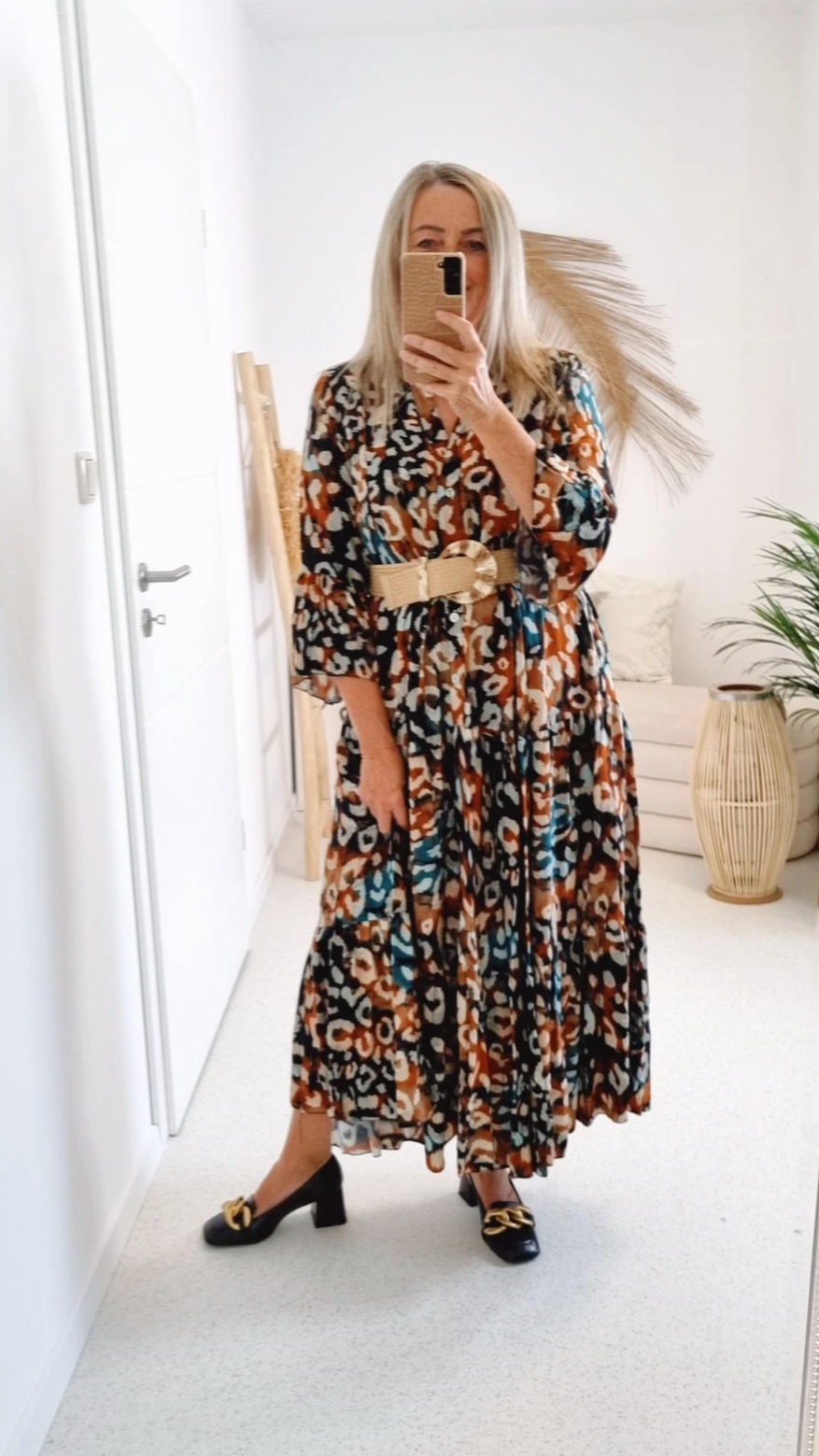 MAXI TUNIKA DRESS SAFARI PETROL 34-42 Made in Italy langes Kleid Hängerchen Tunikakleid MAXI TUNIKA DRESS SAFARI PETROL 34-42 Made in Italy langes Kleid Hängerchen Tunikakleid