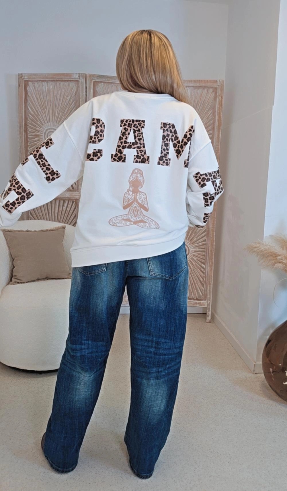 OVERSIZE SWEATER NAMASTE EMIL LEO Made in Italy 34-44 