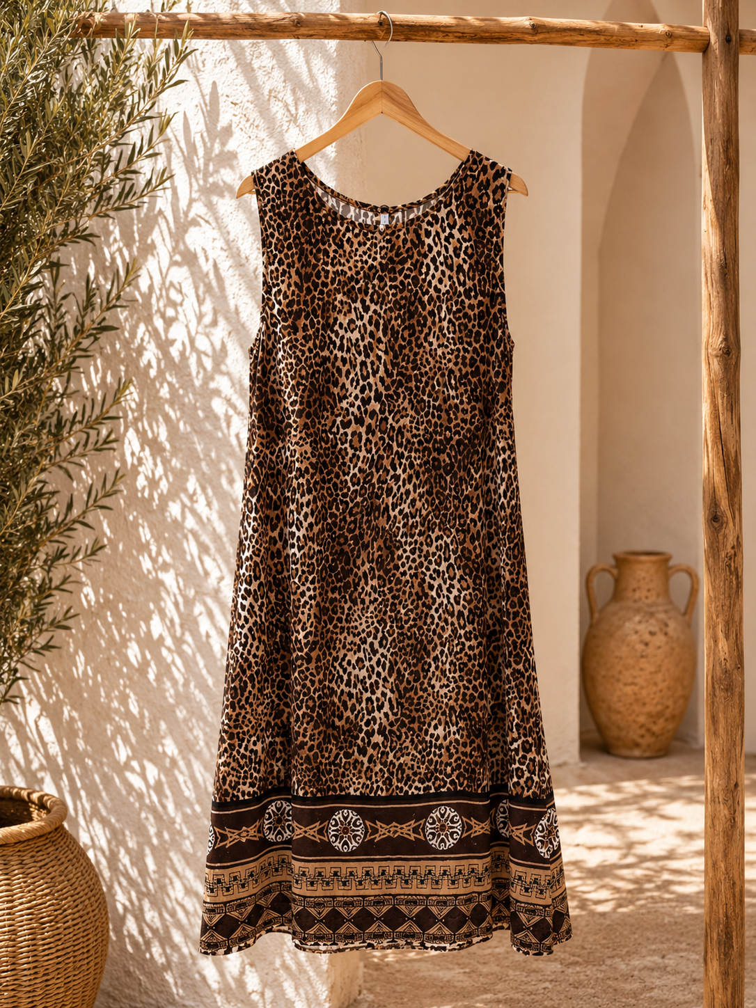 🐆 Kleid Nia Safari – Made in Italy – Afrikanische Vibes treffen italienischen Chic 🌴Made in Italy 34-42