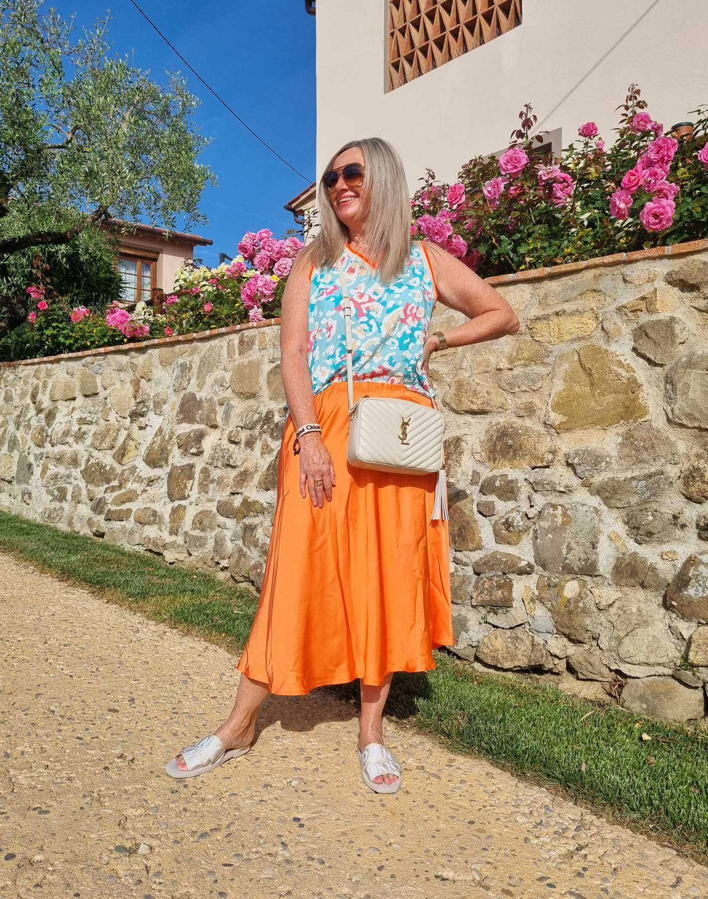 EDLER SATIN SKIRT SABRINA ORANGE Silk Seiden Mix Rock Made in Italy 34-40/42 EDLER SATIN SKIRT SABRINA ORANGE Silk Seiden Mix Rock Made in Italy 34-40/42
