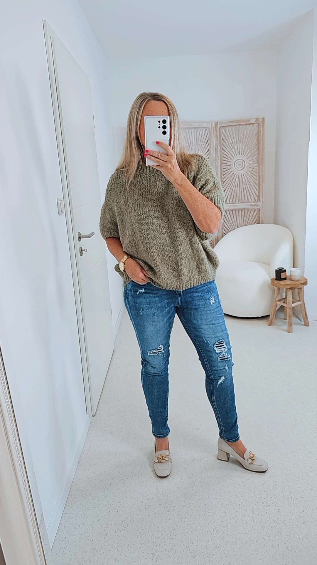 STRICKPULLOVER ELLI Strick Pullover Made in Italy 34-38 Knit Sweater STRICKPULLOVER ELLI Strick Pullover Made in Italy 34-38 Knit Sweater