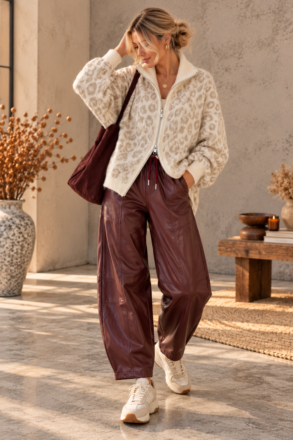 Cardigan-Leo mit Zwei-Wege-Reißverschluss I SJ0071 I Made in Italy 34-42/44 Strickjacke