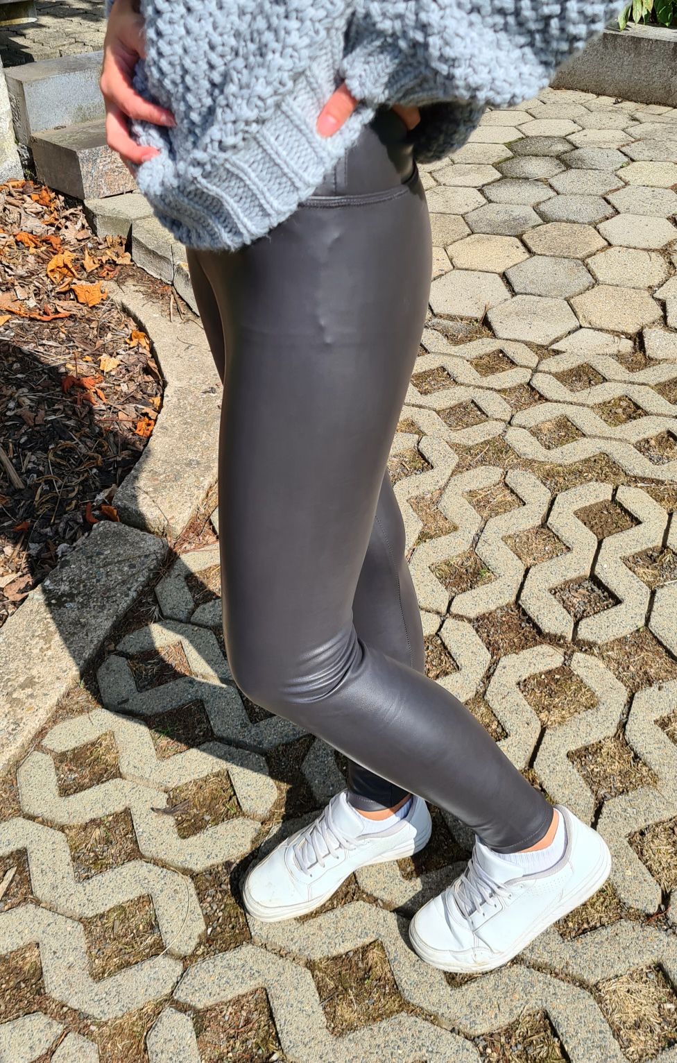 FAKE LEATHER THERMO LEGGINGS MILVA ANTHRAZIT VARIANENARTIKEL Kunstleder Lederimitat Hose FAKE LEATHER THERMO LEGGINGS MILVA ANTHRAZIT VARIANENARTIKEL Kunstleder Lederimitat Hose