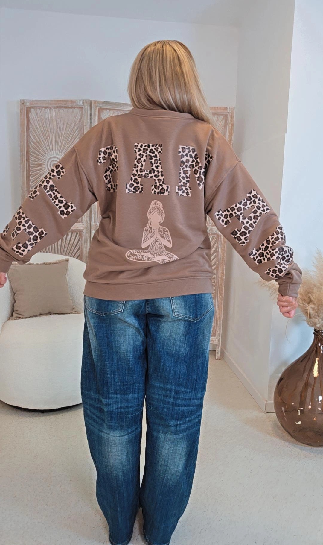 OVERSIZE SWEATER NAMASTE EMIL LEO Made in Italy 34-44 