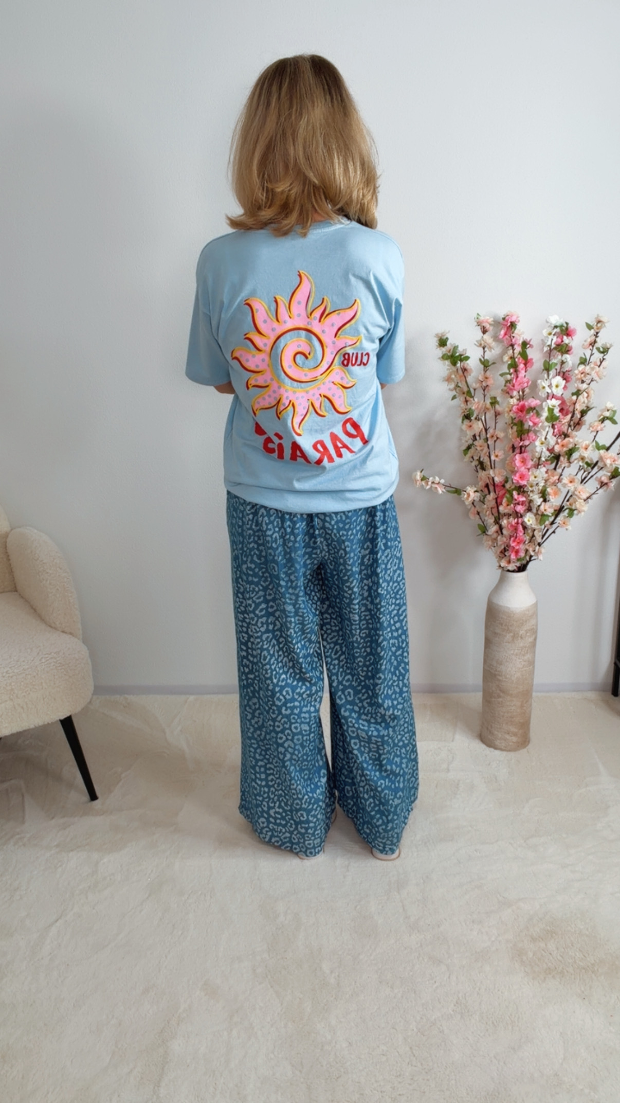 🌞💙 Statement T-Shirt Maricelva Paradies Made in Italy 34-42/44