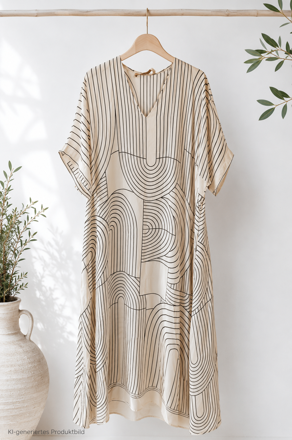 Maxi-Kleid Viskose-Seidenkleid Vanessa Made in Italy Gr. 34-42/44