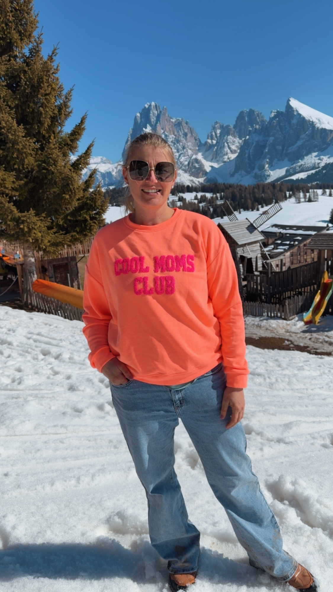 🧡✨ Sweatpullover Avellina Neonorange Made in Italy 34-42/44 COOL MUMS CLUB