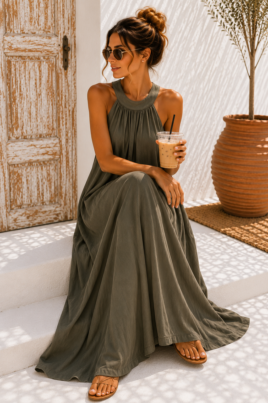 Kofferkleid Kleid „Amboseli“ lang – Dein stilvoller Begleiter für jeden Sommertag Made in Italy Gr 34-42