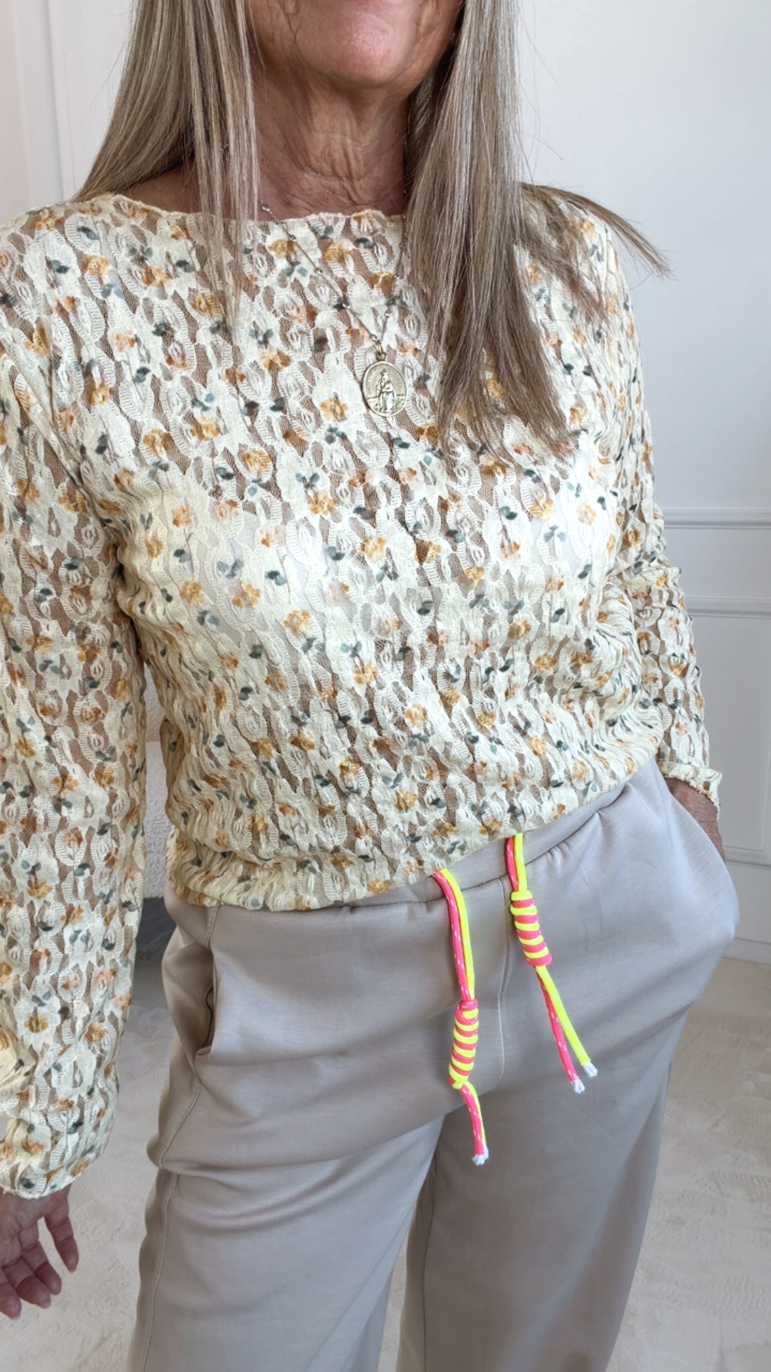 Spitzenshirt „Rosaria“  Made in Italy 34 - 42/44