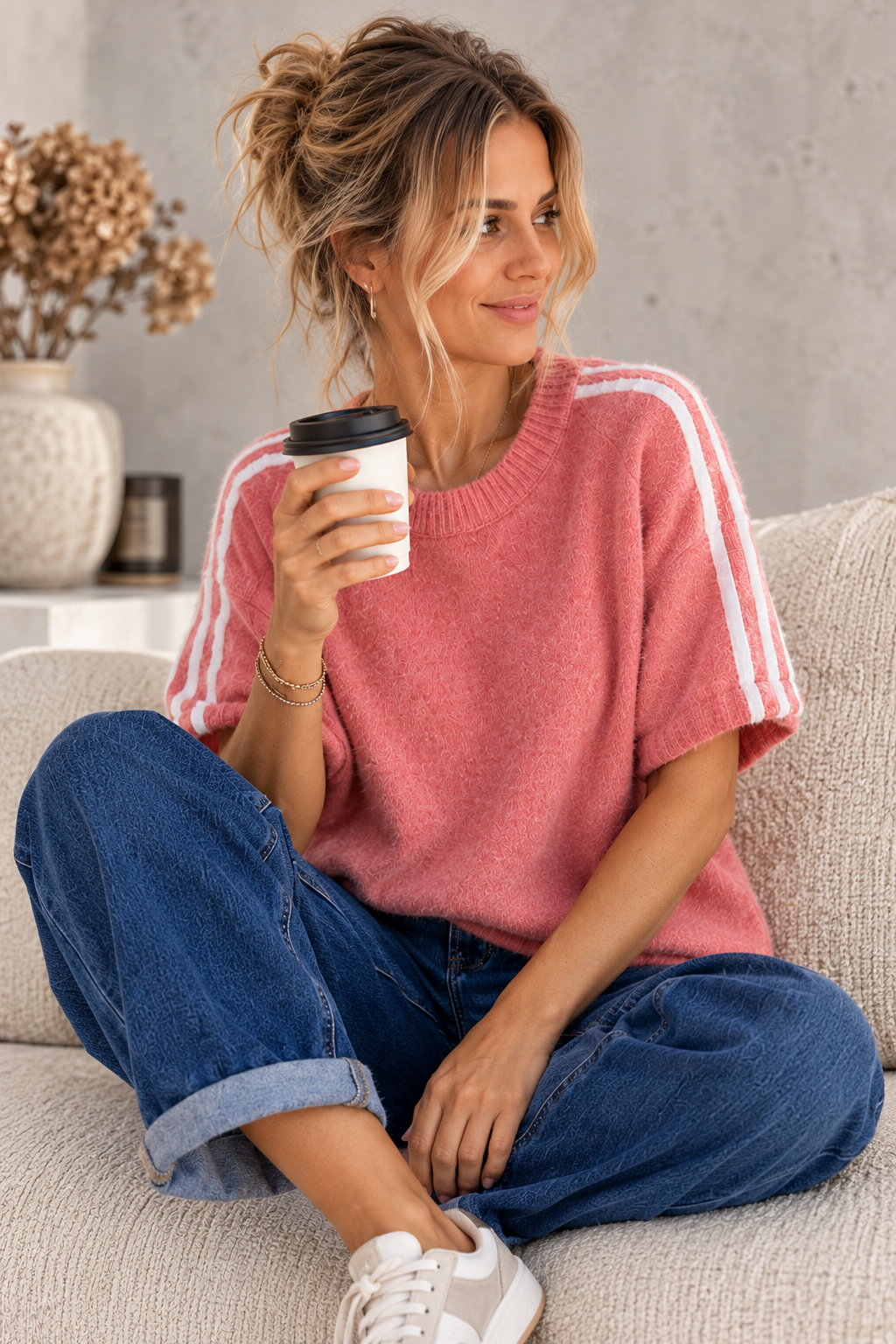 Sporty Stripe Strickpullover I SP0166 I 34-42 I Made in Italy