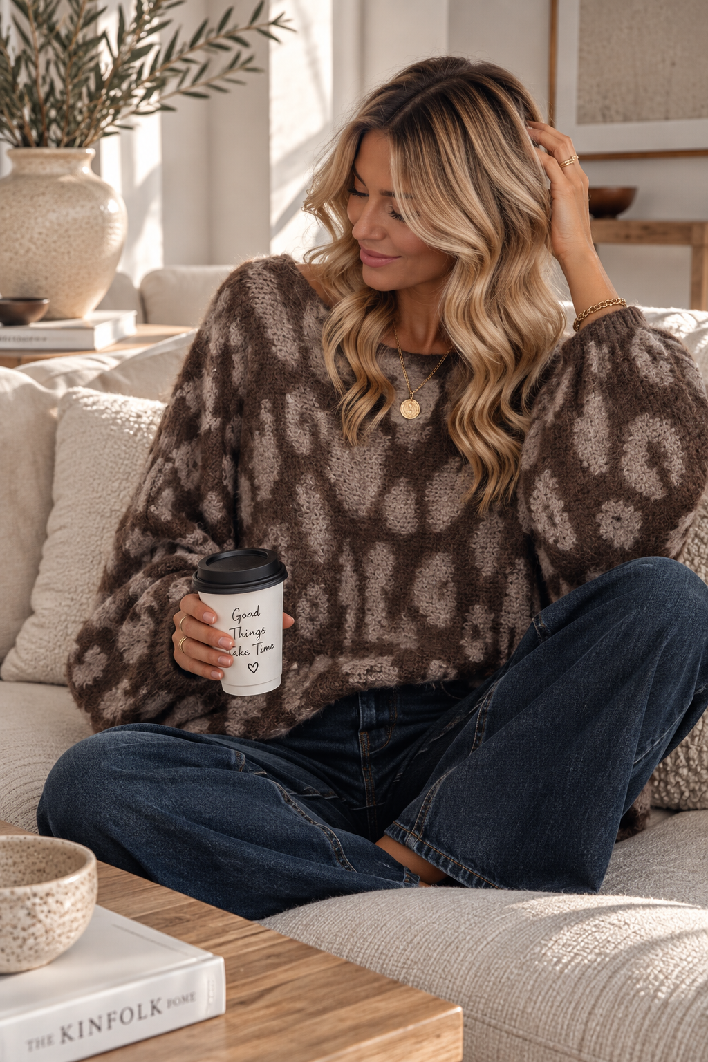 Strickpullover Leo-Look – Fledermaus-Style | Made in Italy | One Size bis ca. Gr. 44 | SP0086 Strick Pullover