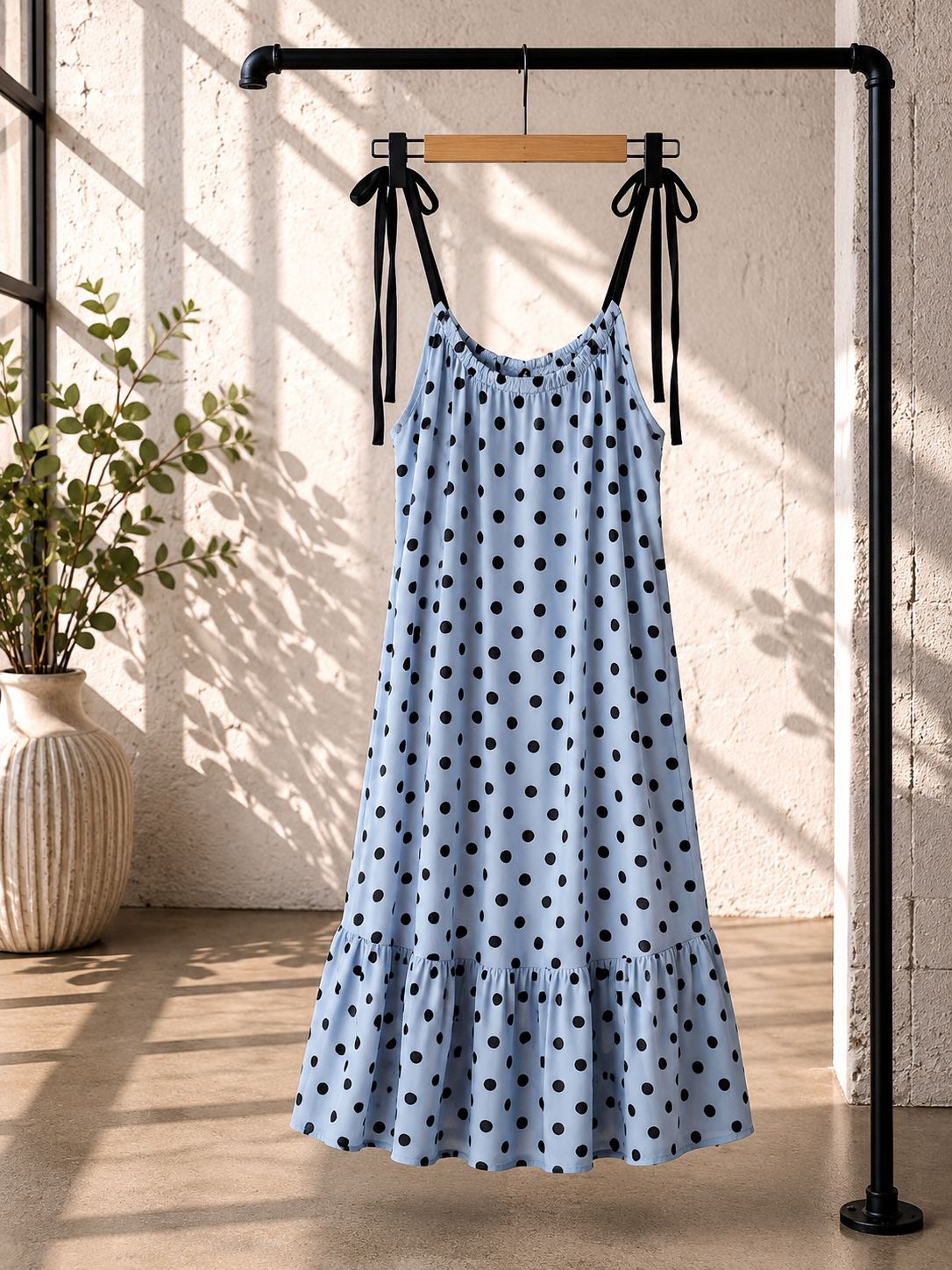 Polka-Dots-Kleid „Positano“ – Made in Italy 🇮🇹✨ ärmellos 34-40/42