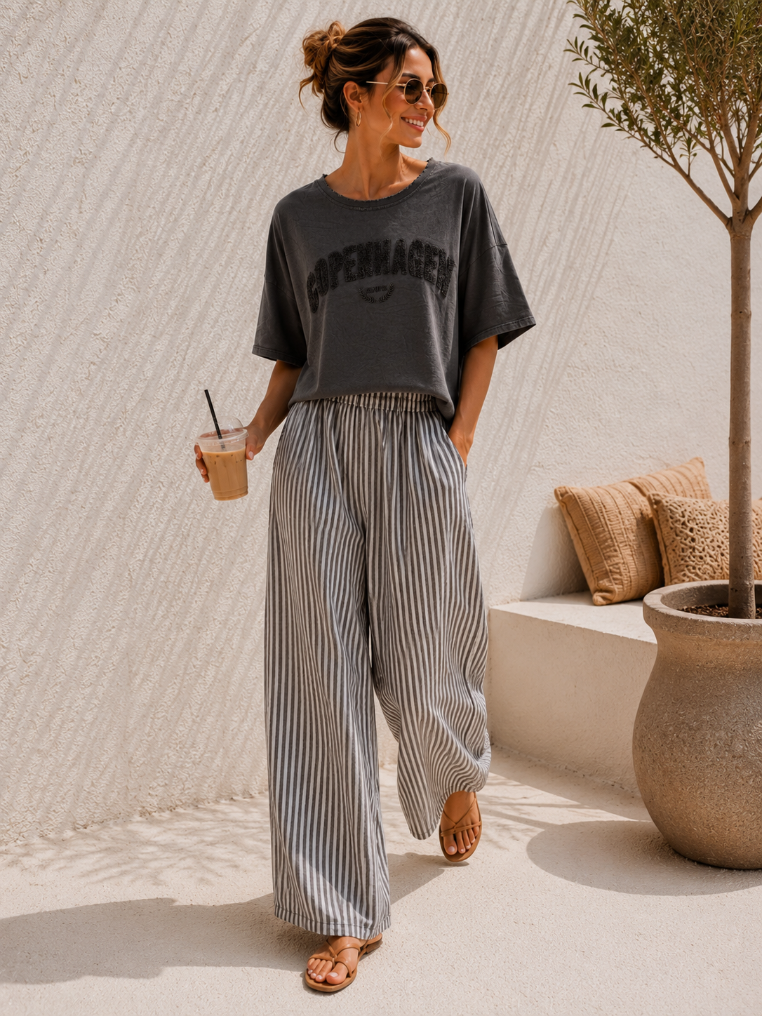 Marlene-Hose Monte Stripes Made in Italy 34-40/42