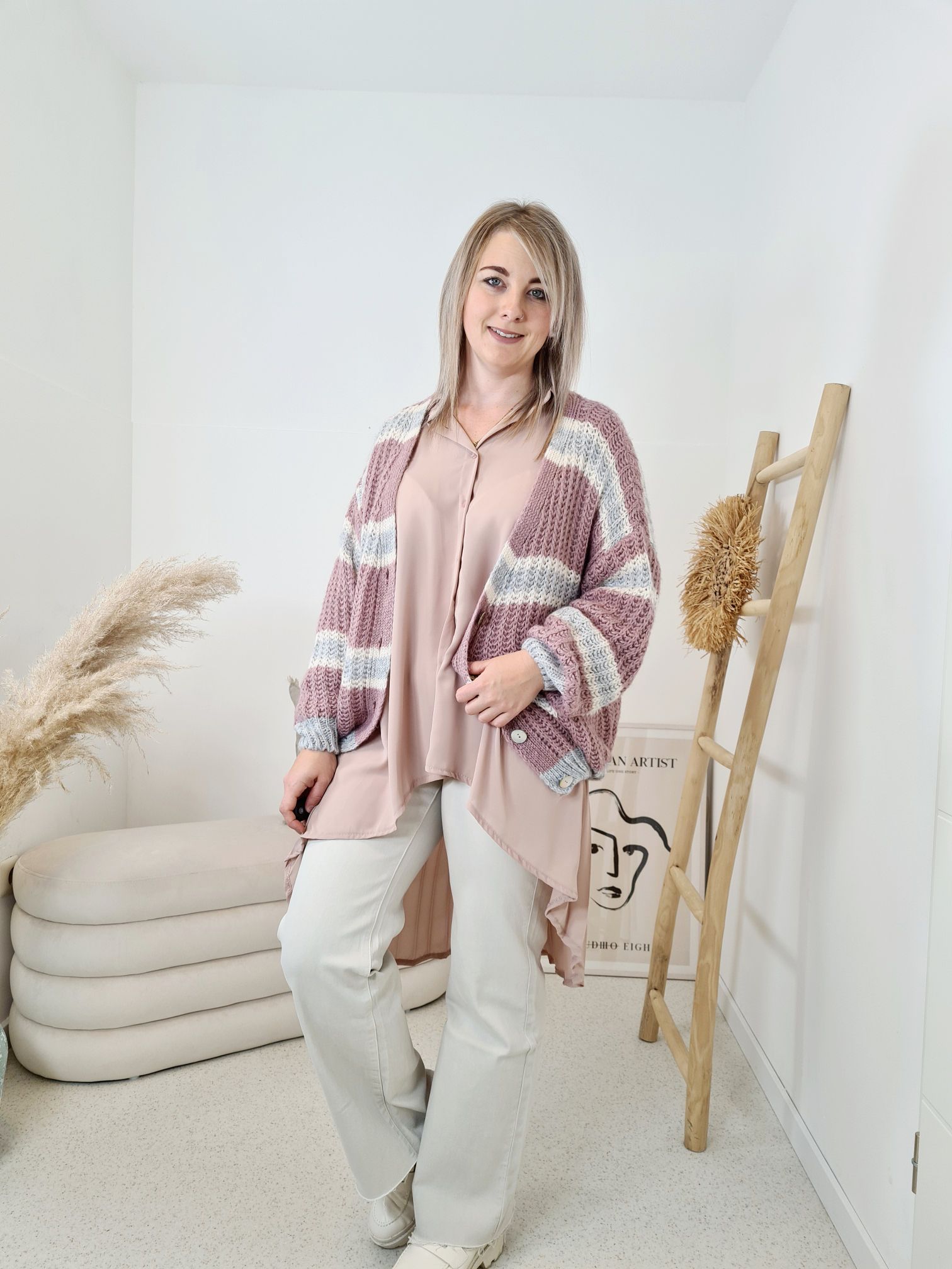 MARLENE JEANS VICENZA BEIGE- VARIANTENARTIKEL Denim Schlag Hose MARLENE JEANS VICENZA BEIGE- VARIANTENARTIKEL Denim Schlag Hose