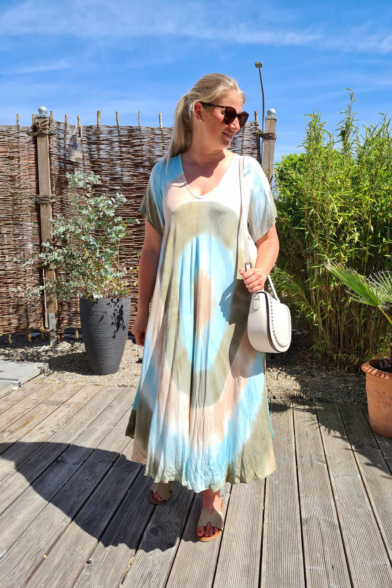MAXI BATIK DRESS ANDREA TÜRKIS BRAUN 34-42 Made in Italy Kleid Oversize Strandkleid CIRCLE MAXI BATIK DRESS ANDREA TÜRKIS BRAUN 34-42 Made in Italy Kleid Oversize Strandkleid CIRCLE