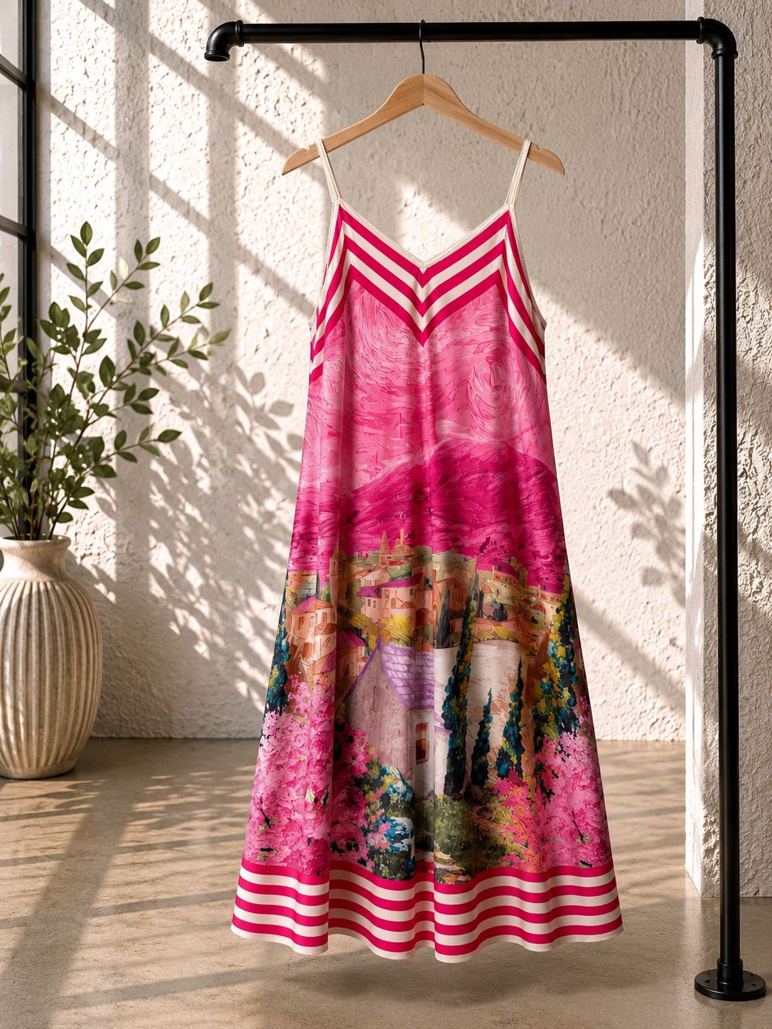Kleid Toscolano – Made in Italy – Seidenkleid mit mediterranem Flair – passend bis ca. Größe 42