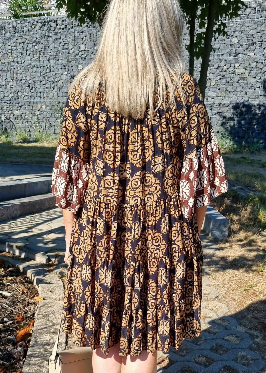 SHORT TUNIKA DRESS GIULIA BLACK 34-42 Made in Italy kurzes Kleid Hängerchen Tunikakleid SHORT TUNIKA DRESS GIULIA BLACK 34-42 Made in Italy kurzes Kleid Hängerchen Tunikakleid