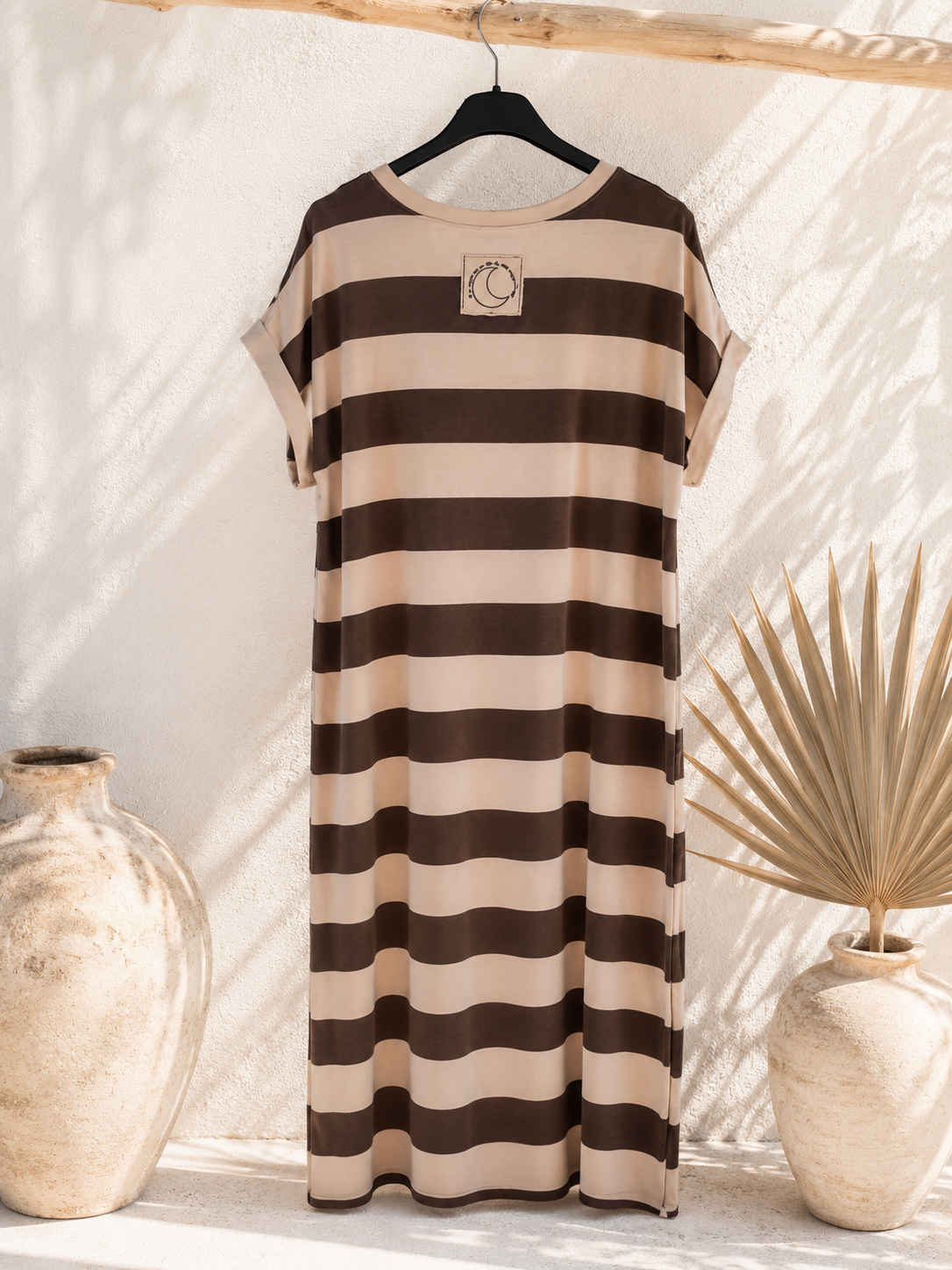 🌸 Shirtkleid „Candy Breeze Stripes – Blockstreifen Made in Italy 34-42