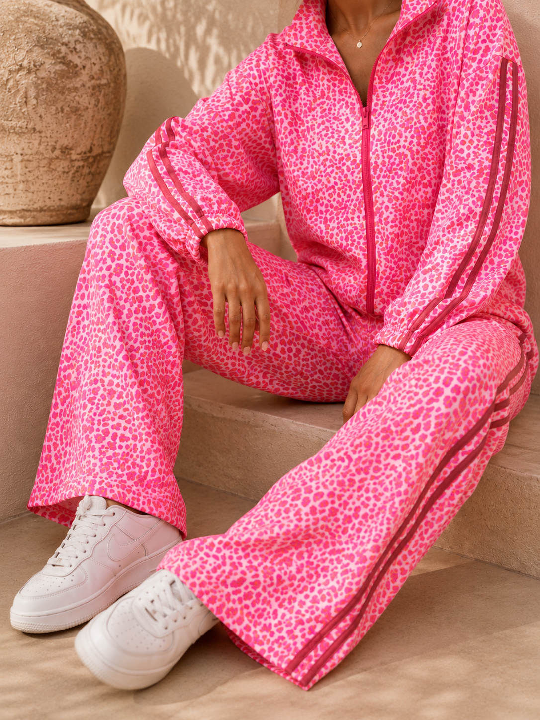 Set Ayla Leo Sweatshirt und Sweathose Made in Italy 34-44 Jogginganzug
