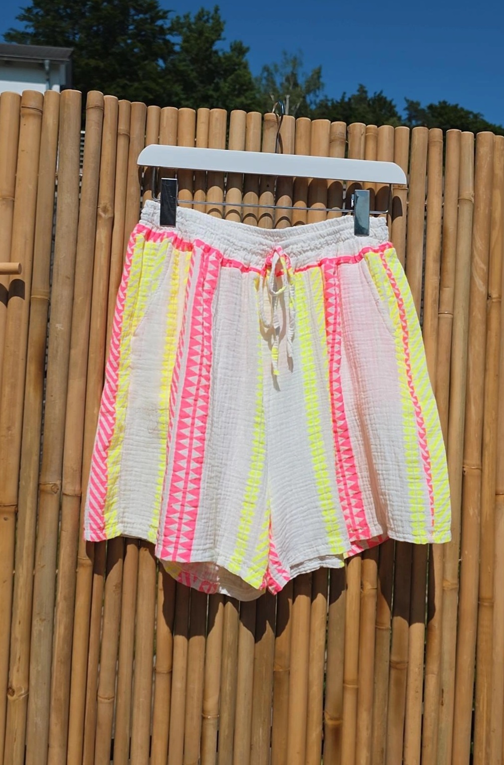 BASIC MUSSELIN AZTEK SHORTS LAMIS Made in Italy 34 - 42 BOHO BEACH